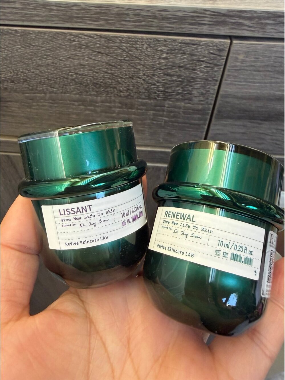 Revive Skincare LAB Lissant and Renewal Skin Care Creams 10ml Each